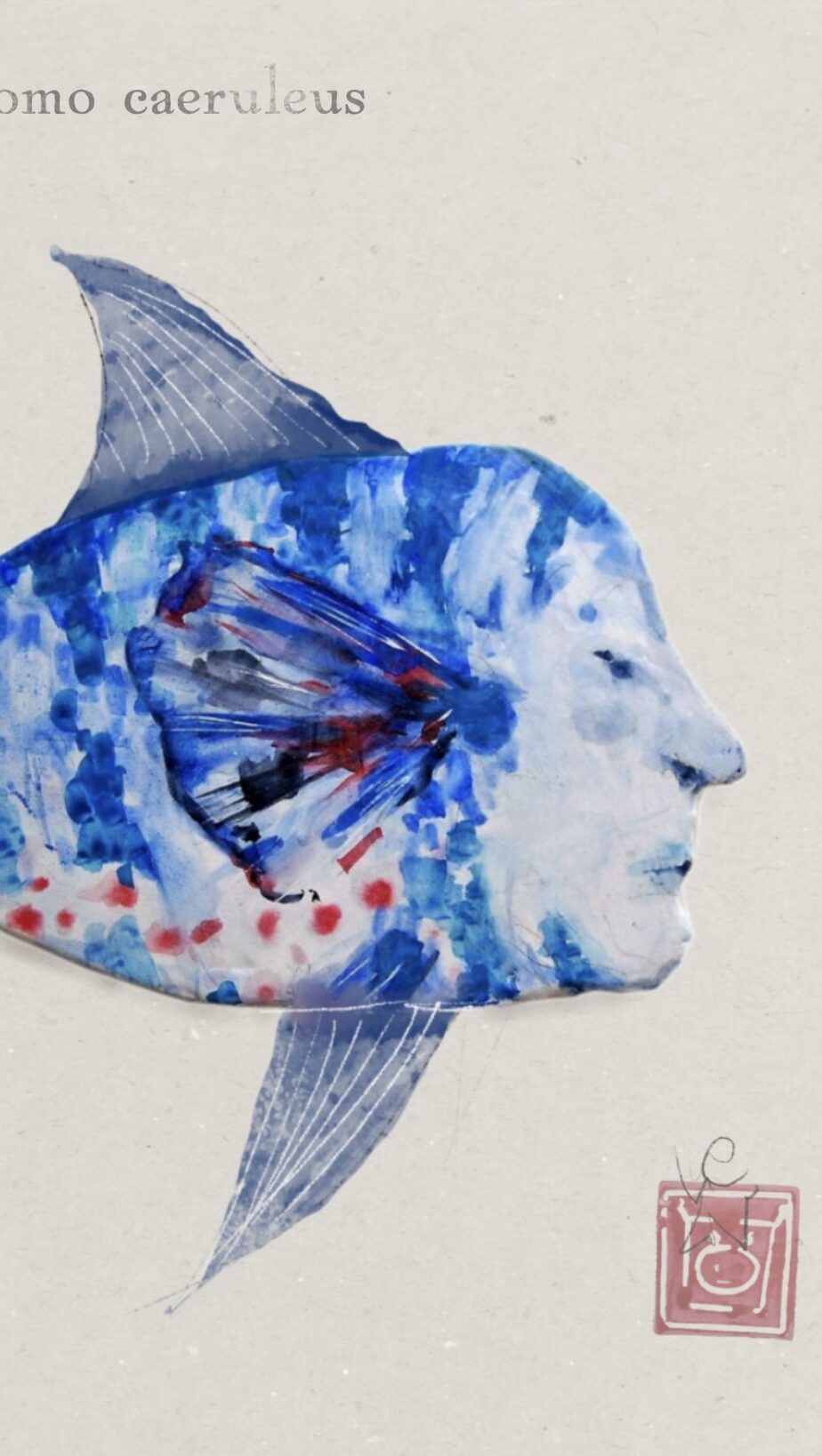 Relieve policromado con acuarela sobre madera estucada, obra original de Luis Carlos Zambrano Valdivia